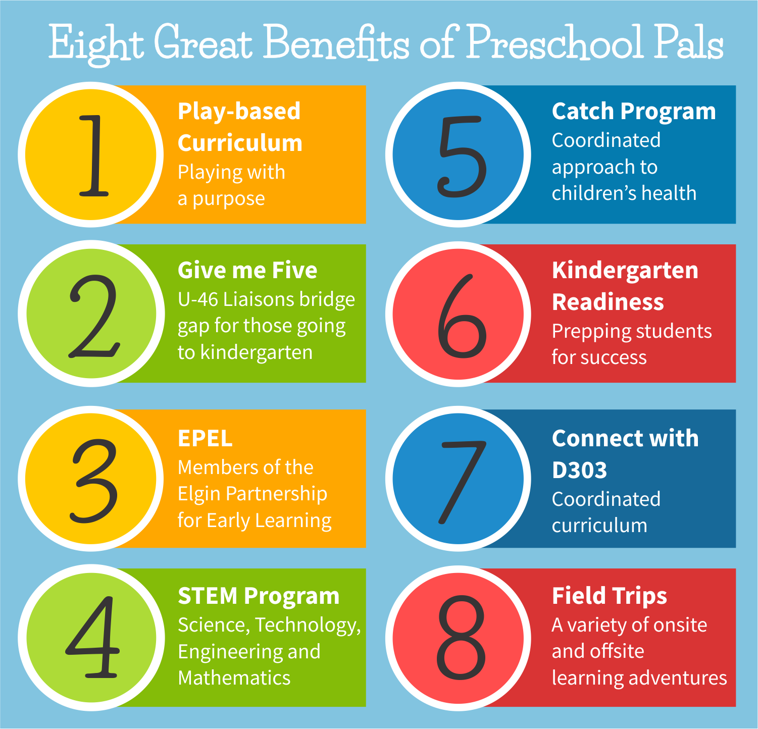 SEPR Preschool Pals 8 Reasons graphic